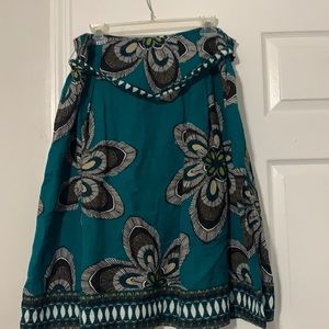 Beautiful linen print skirt
